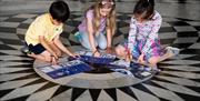 Join 'Weaving the seas', a special weaving workshop for families inspired by the tapestry Feeling Blue
