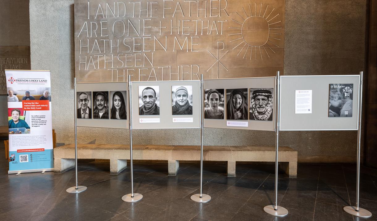 Photography Exhibition of '50 Faces of the Holy Land' at St Alfege Church, Greenwich