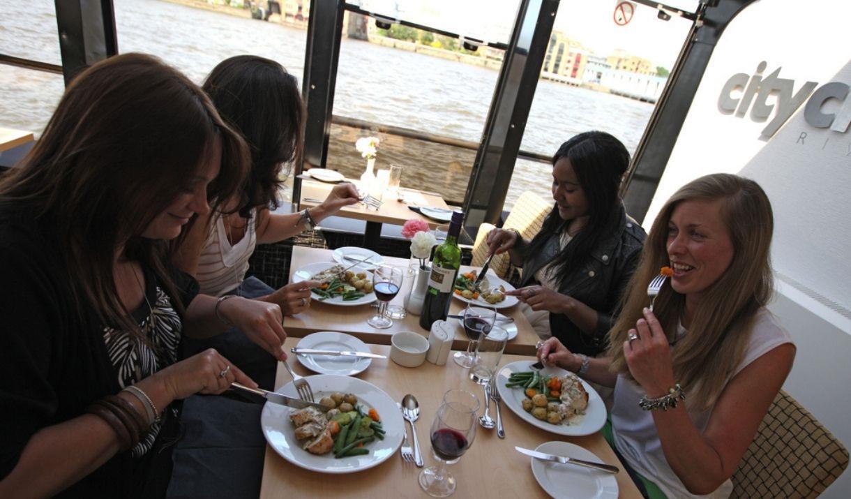 City Cruises Lunch Cruise on the river Thames Food & Tours in Tower
