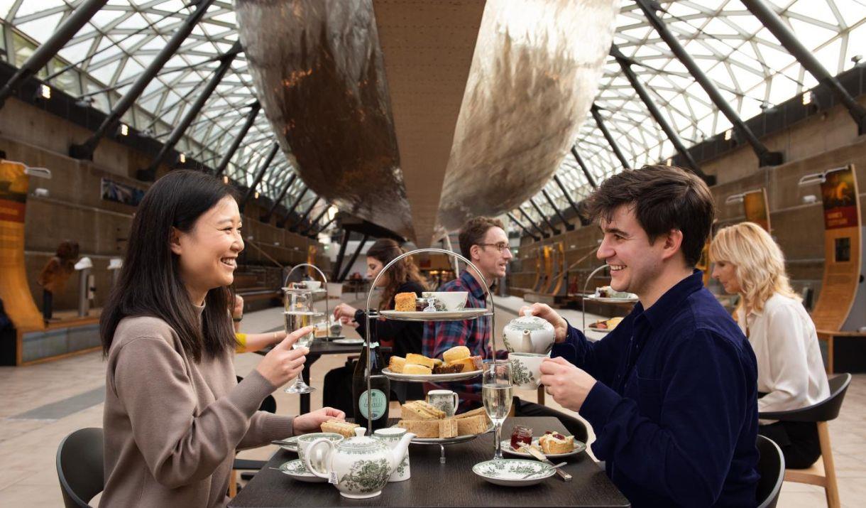 Enjoy a delicious afternoon tea beneath the hull of the world-famous tea clipper