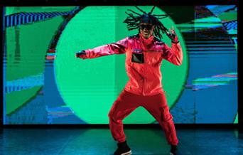 Afro street moved collide with tech and LED visuals