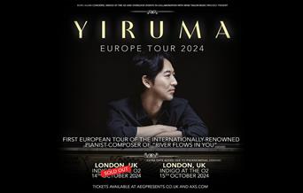 Welcoming South Korean composer and pianist Yiruma as part of his first ever European Tour, for two nights at London's indigo at The O2