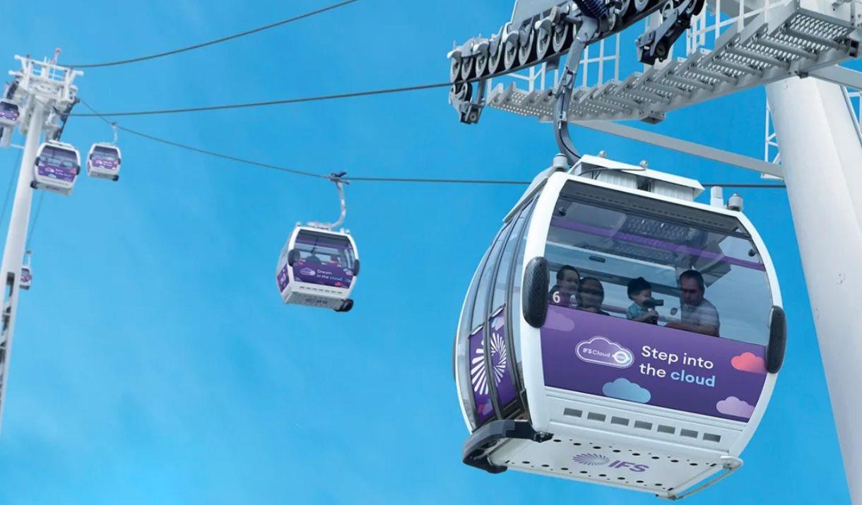 Soar 90M over the Thames on the IFS Cloud Cable Car! Soar 90M over the Thames on the IFS Cloud Cable Car!