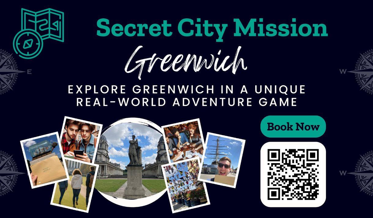 Explore Greenwich in a unique real-world adventure game Explore Greenwich in a unique real-world adventure game